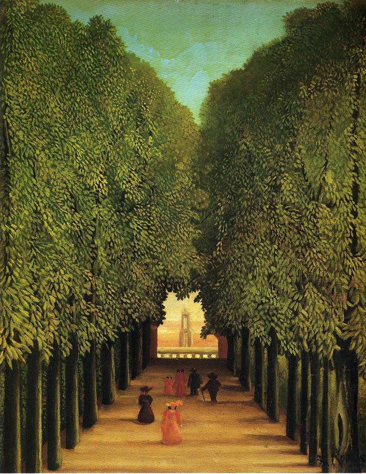 Allée du parc de Saint-Cloud, 1908